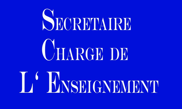 Secrétaire Chargé de L’Enseignement  Ntumba Badibanga Simon, Docteur en Sciences, Unikin 2010, Datamining et analyse de données.  Professeur associé